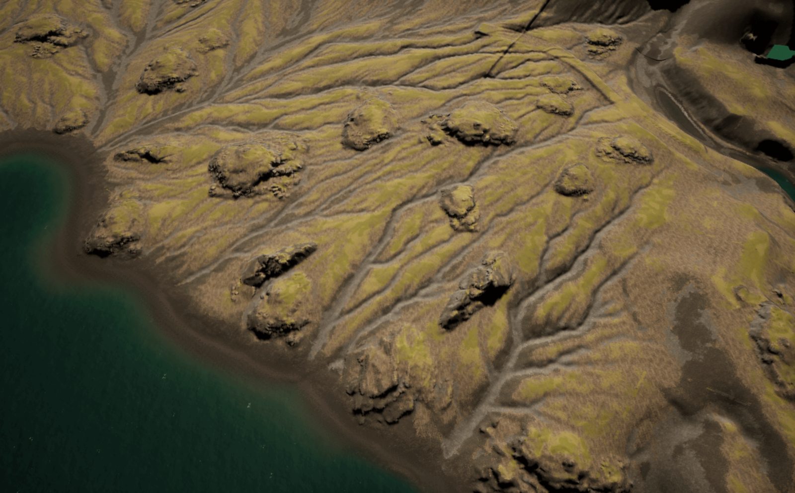 In-engine river valley